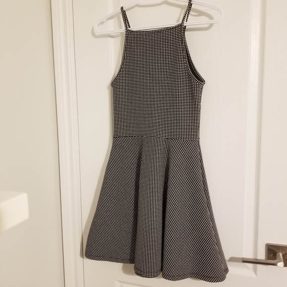 Divided by H&M Checkered Black and White Skater Dress size 6 - Picture 2 of 3